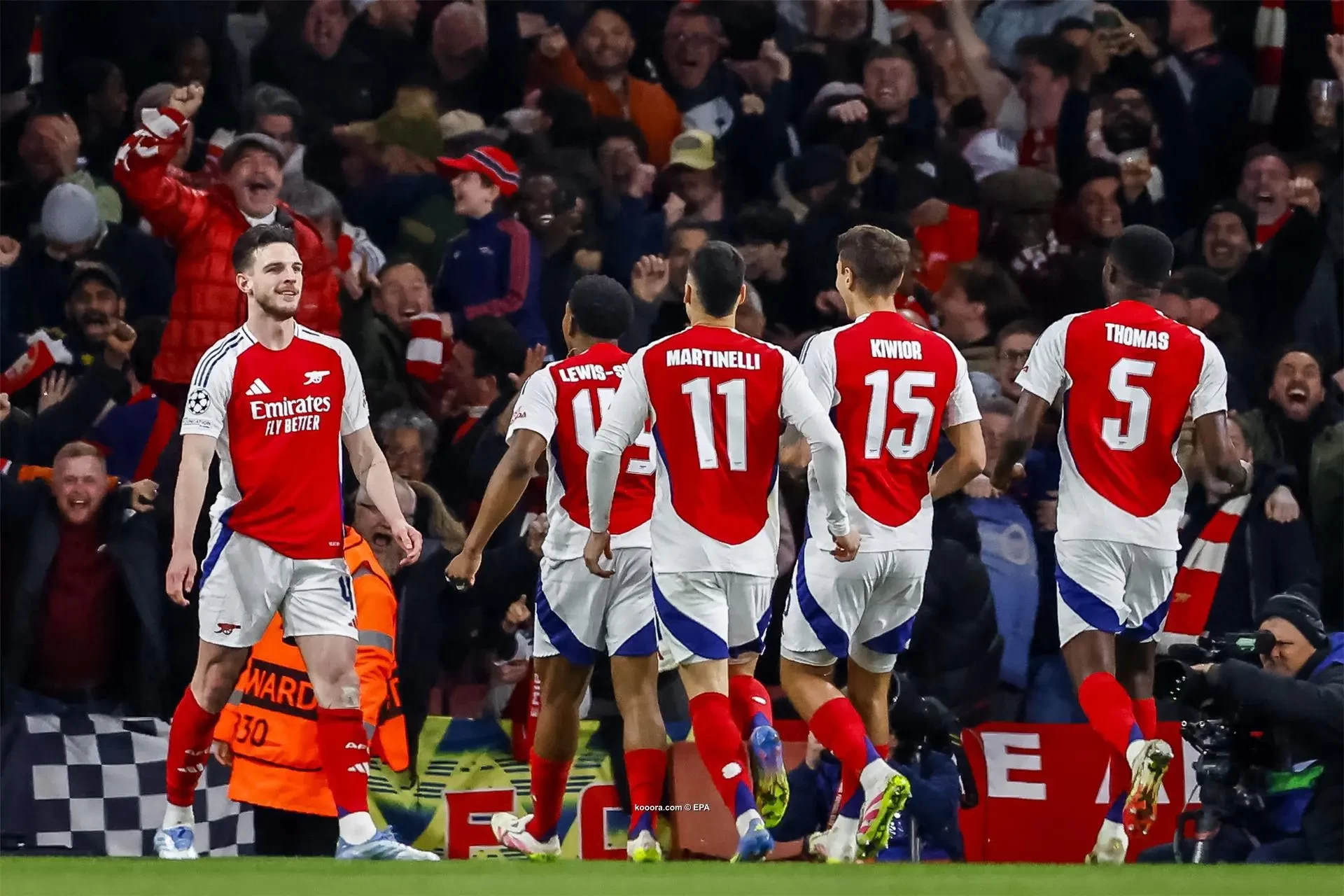 بالصور.. رايس يدمر الريال ويضع قدم آرسنال في نصف نهائي الأبطال