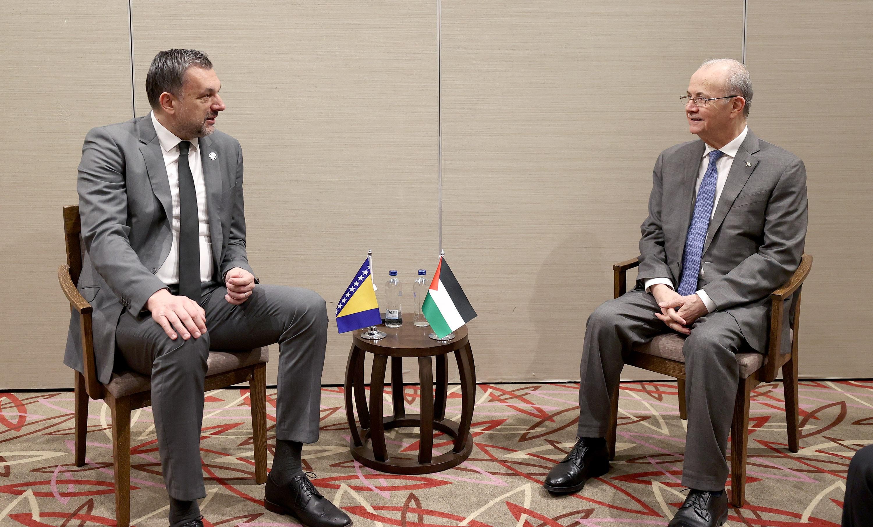 تفاصيل لقاء رئيس الوزراء مع وزير خارجية البوسنة والهرسك