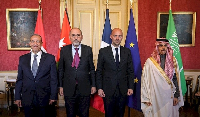 اجتماع سعودي مصري أردني في باريس ناقش جهود إنهاء الحرب على غزة وحل الدولتين