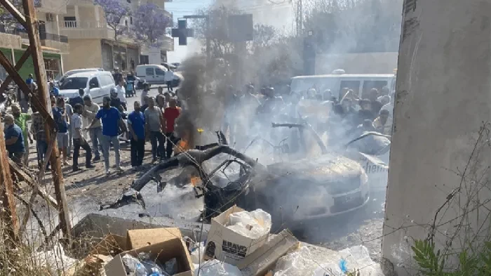 استشهاد شخص فى غارة إسرائيلية على سيارة جنوبي لبنان