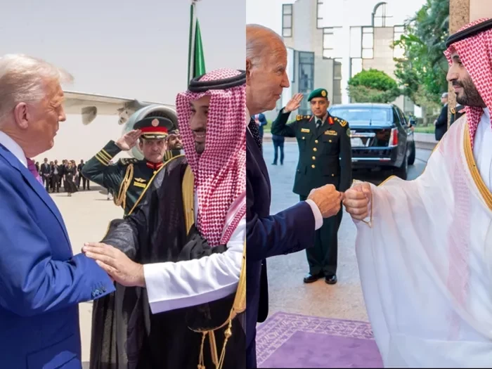 بين بايدن وترامب.. المصافحة والاستقبال شاهدان على تغيرات العلاقات الأمريكية السعودية