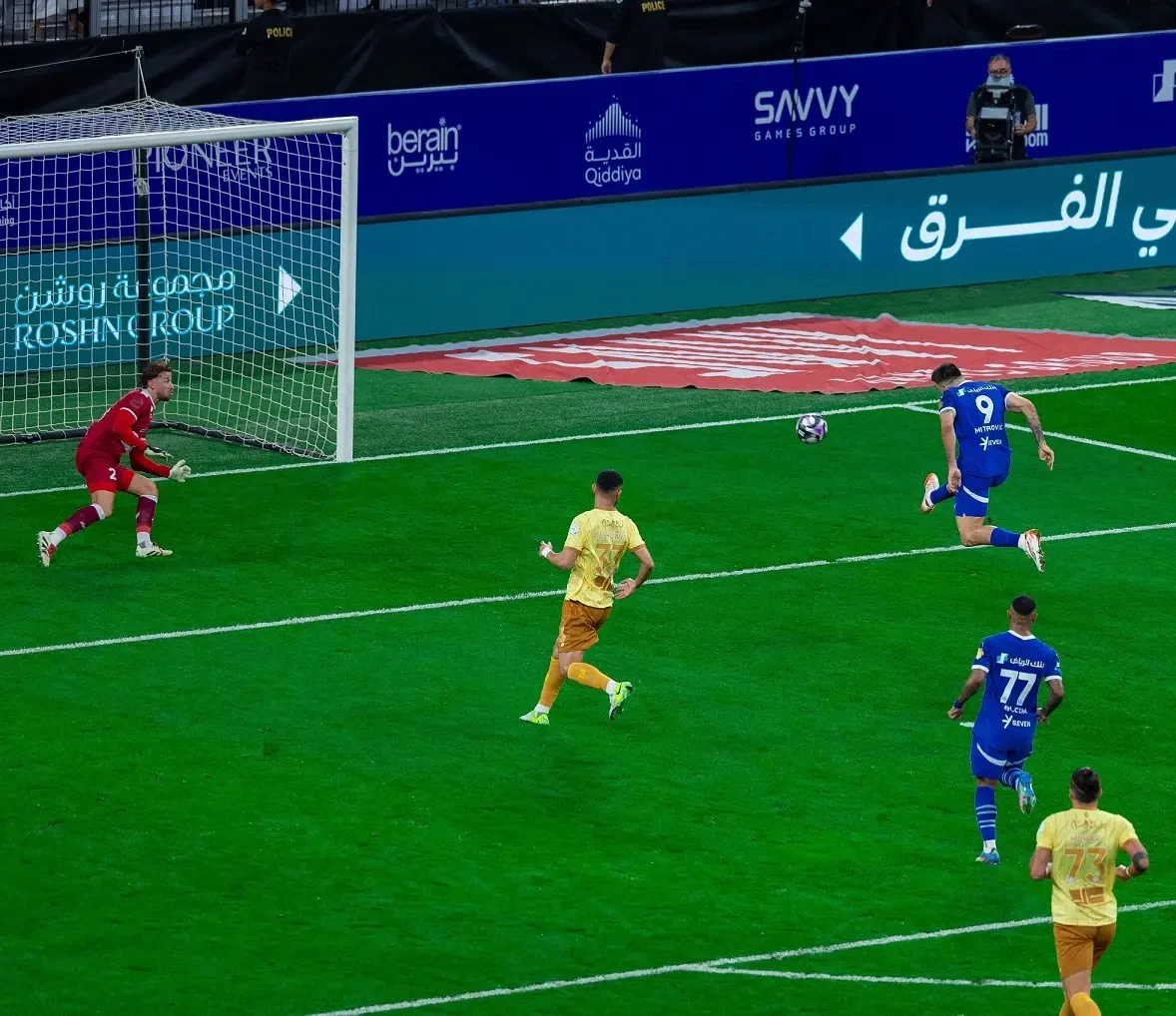 الهلال يؤجل تتويج الاتحاد برباعية أمام العروبة