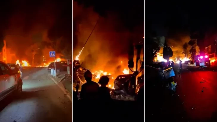 موجة ثانية من الصواريخ الإيرانية وإصابات مباشرة بحيفا وتل أبيب