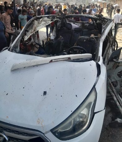 استشهاد ضابط وعنصر شرطة بقصف إسرائيلي بالنصيرات