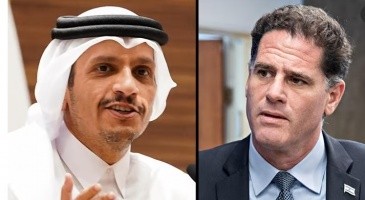 لاول مرة - محادثة غير عادية بين ديرمر ورئيس الوزراء القطري حول وقف اطلاق النار