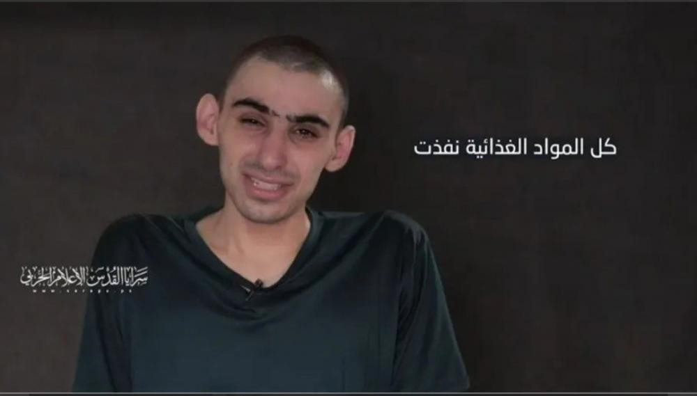 الاسير الإسرائيلي "روم بارسلافسكي": في غزة "أنا اموت من الجوع "