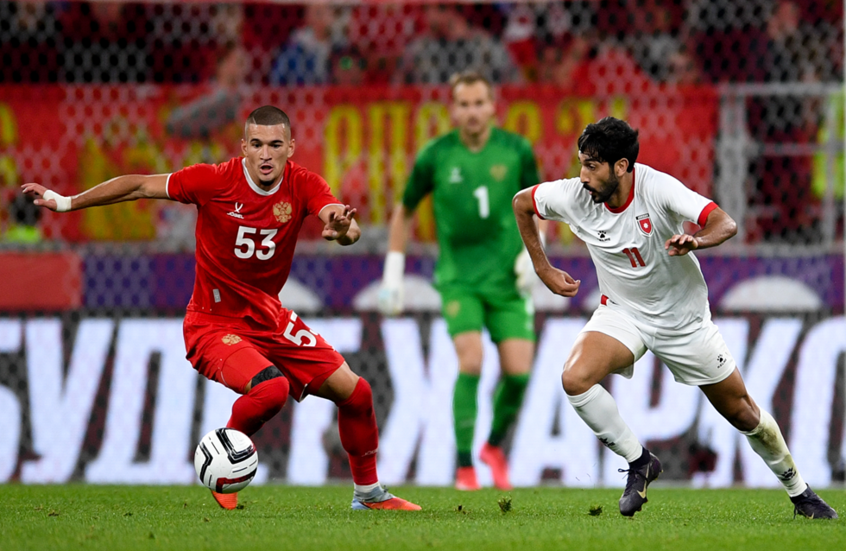 منتخب روسيا والأردن يفترقان على التعادل