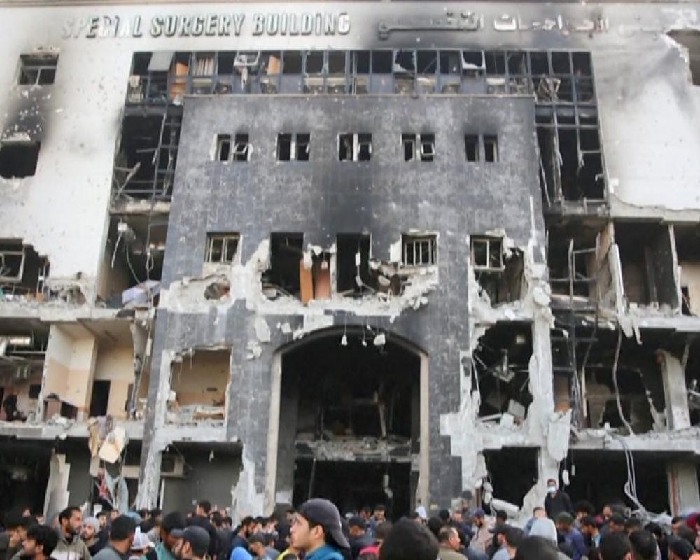 الاحتلال يحاصر مستشفيي الشفاء والحلو بمدينة غزة