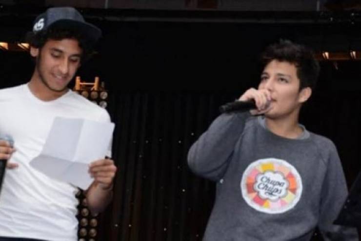 فيديو| ابن أصالة لإبن أنغام.. "أنا أمي بتحب أمك" !