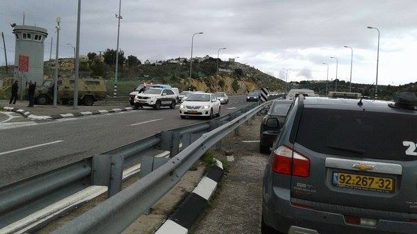 بالصور : عملية دهس غرب رام الله