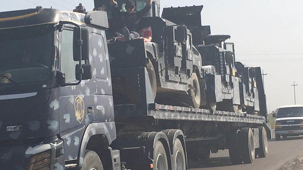 بالصور.. تعزيزات عسكرية لمعركة الموصل