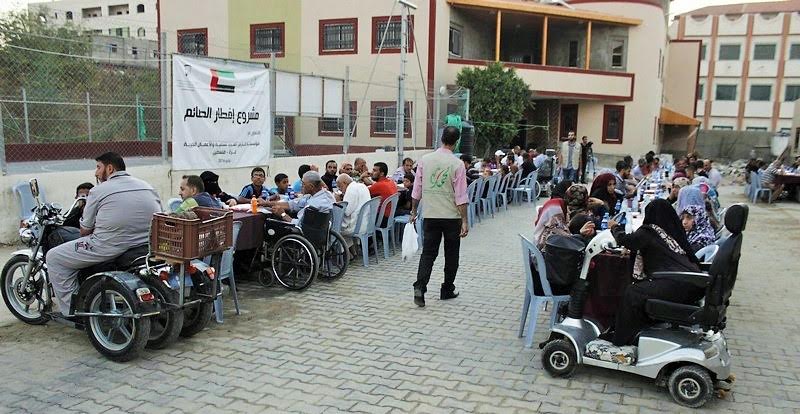 فارس العرب تنفذ إفطار جماعي لذوي الإعاقة الحركية بتمويل من مؤسسة محمد بن راشد