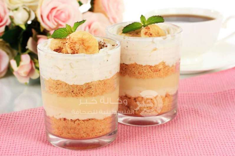 كاسات الكنافة بالفواكه الشهية