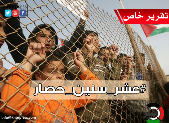 #عشر_سنين_حصار : هاشتاج يكتسح مواقع التواصل الاجتماعي يطالب بفك حصار غزة