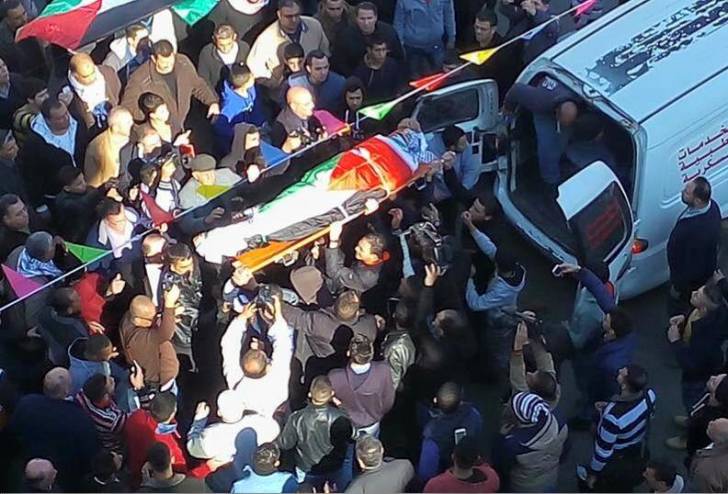 جماهير نابلس تشيع جثمان الشهيد ماهر الجابي