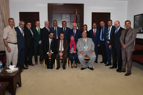 الرئيس يستقبل رؤساء وفود مؤتمر الطب المخبري