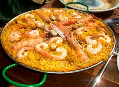 أرز بالسمك والروبيان