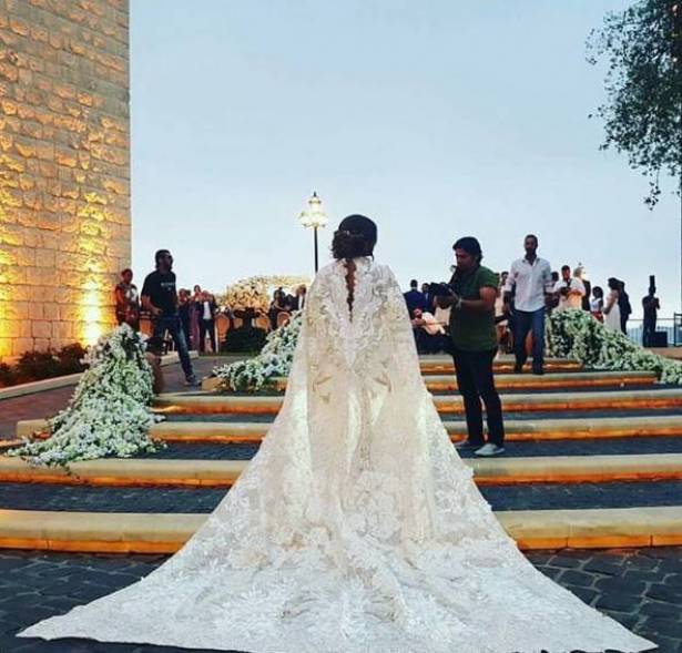 الصور الأولى لزفاف نادين نجيم