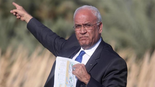 عريقات لـ"نتنياهو": إنشاد السلام يتطلب الاعتراف بالقانون الدولي وحق الشعب الفلسطيني 