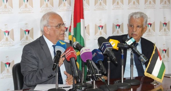 خلال مؤتمر صحفي في القاهرة .. عريقات: الاحتلال منبت الشر في المنطقة ويجب أن ينتهي