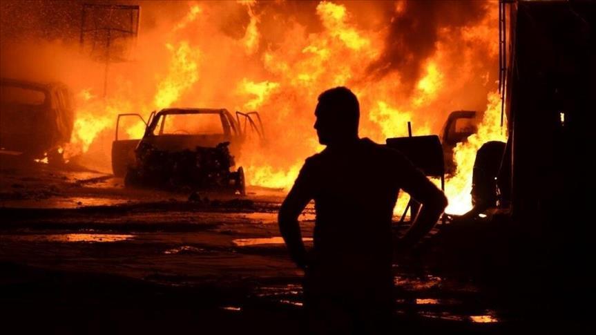 انفجار سيارة مفخخة أمام سفارة إيطاليا بطرابلس