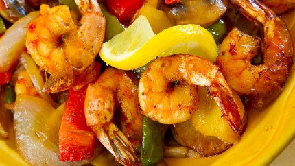 روبيان بالخضار