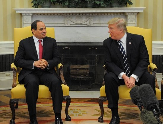 صحيفة: السيسي بحث مع "ترامب" إمكانية عقد قمة سلام إسرائيلية فلسطينية