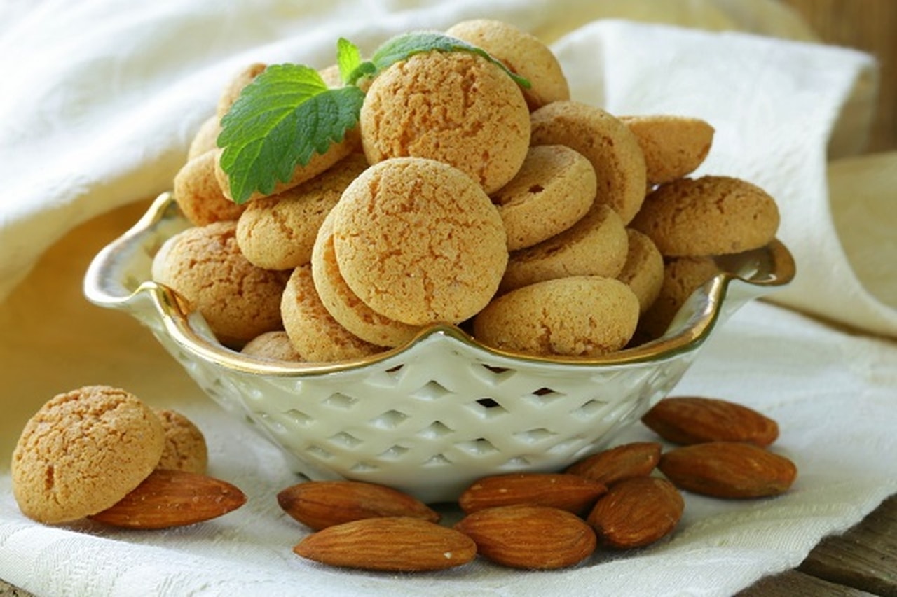 بسكويت اللوز بالشوفان