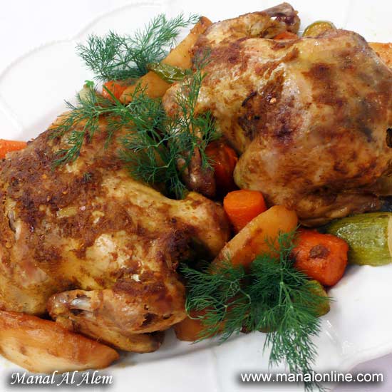 " رمضان كريم " دجاج مشوي بالكيس