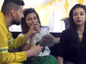 مهيرة عبد العزيز تفقد الوعي على يد رامز جلال...شاهدوا بالصور ماذا حدث لها؟