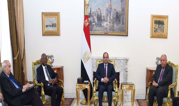 السيسي يتلقى رسالة خطية من  الرئيس زوما بشأن القضية الفلسطينية