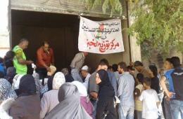 استشهاد لاجئة فلسطينية من مخيم اليرموك وانقطاع الخبز منذ أسبوع