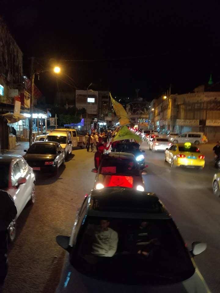 "فتح" تنظم مسيرة مركبات في شوارع جنين 