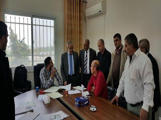 اللجنة الوطنية الفلسطينية لسجل اضرار الجدار تقوم بزيارة تفقدية لبلدات الجيب وقلنديا
