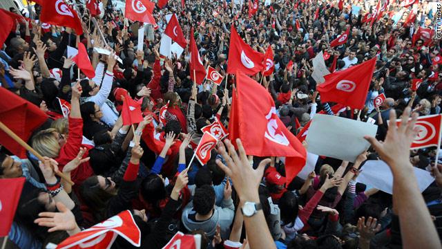إحياء الذكرى الـ6 لثورة الياسمين برام الله