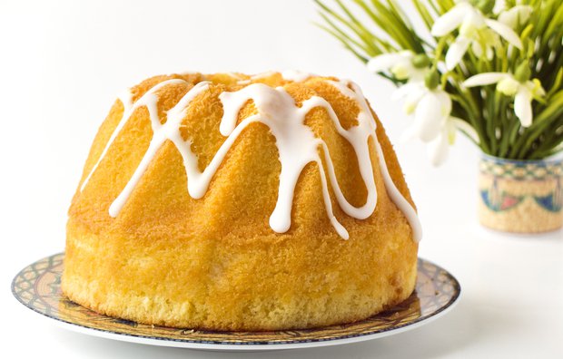 كيك صيامي بدون حليب وبيض