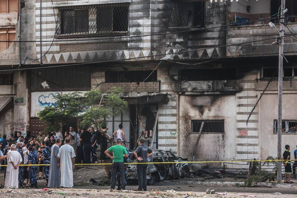 بالفيديو والصور : تفجيرات تهز مدينة غزة ووقوع عدة اصابات وبيان للداخلية "فتحنا تحقيق"