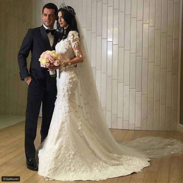 بالصور : حفل زفاف أسطوري لمراد يلدريم وإيمان الباني في أفخم الفنادق التركية