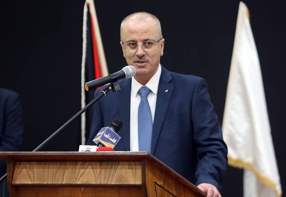 خلال مشاركته بالاحتفال بالمناهج الفلسطينية