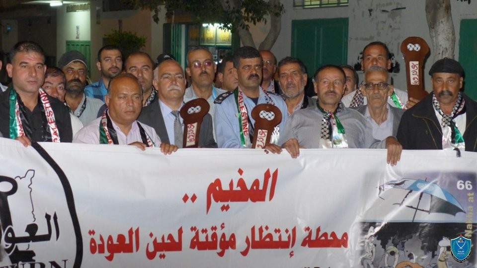  إحياء لذكرى النكبة.. مسيرة شموع تجوب شوارع مخيم الفارعة