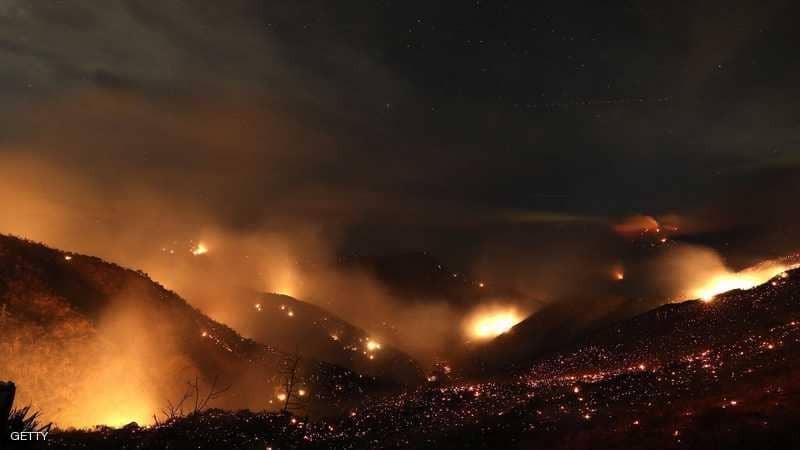 نشوب 39 حريقا في أنحاء الولايات المتحدة وكاليفورنيا 
