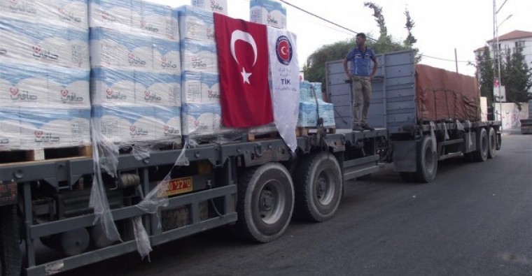 أولى شاحنات المساعدات التركية تصل غزة الأحد القادم عبر ميناء أسدود