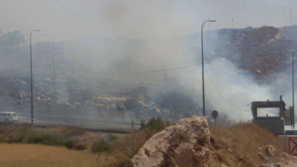 اندلاع حريق في مستوطنة حجاي جنوب الخليل