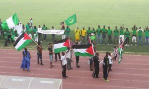 الرئيس يضع حجر الأساس لسفارة دولة فلسطين في نواكشوط