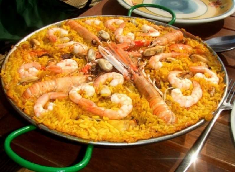 أرز بالسمك والروبيان