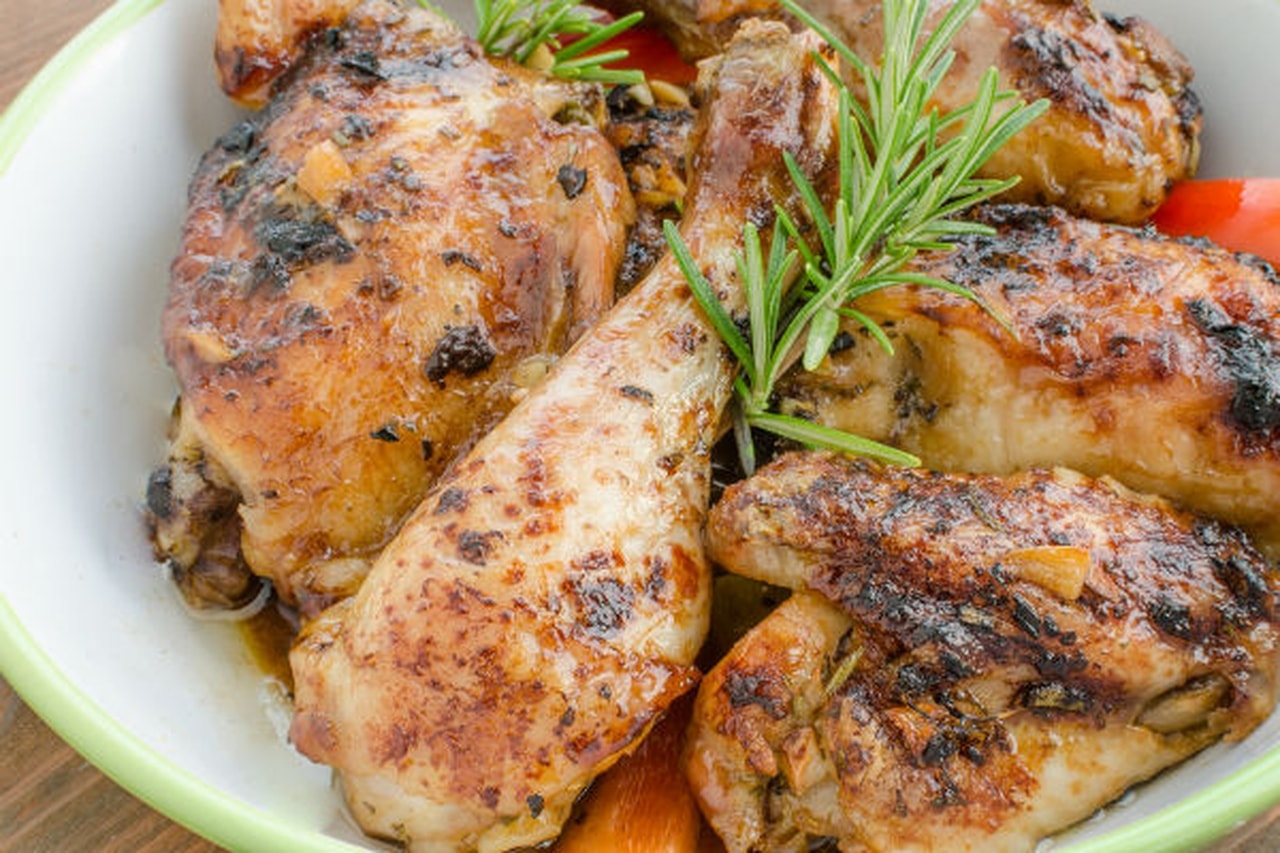 دجاج مشوي بتتبيلة القرفة