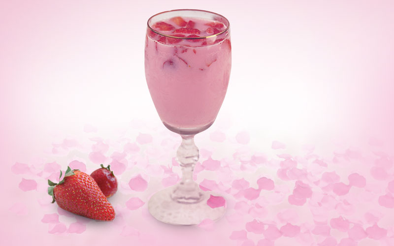 ميلك شيك الفراولة