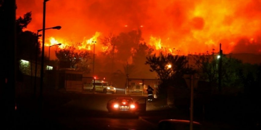 بالصور: إصابة 10 إسرائيليين في حرق هائل شمال فلسطين