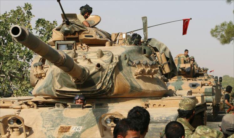 الجيش الحر يتقدم شمالي حلب بدعم تركي