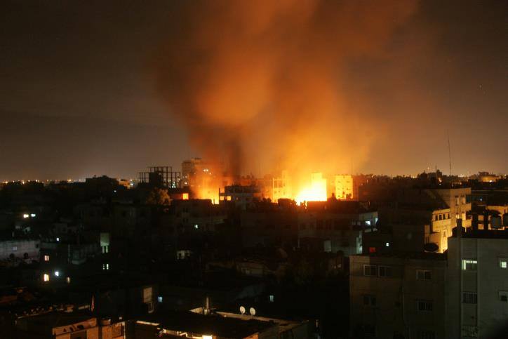 9 غارات اسرائيلية على مواقع لحزب الله في العاصمة السورية دمشق